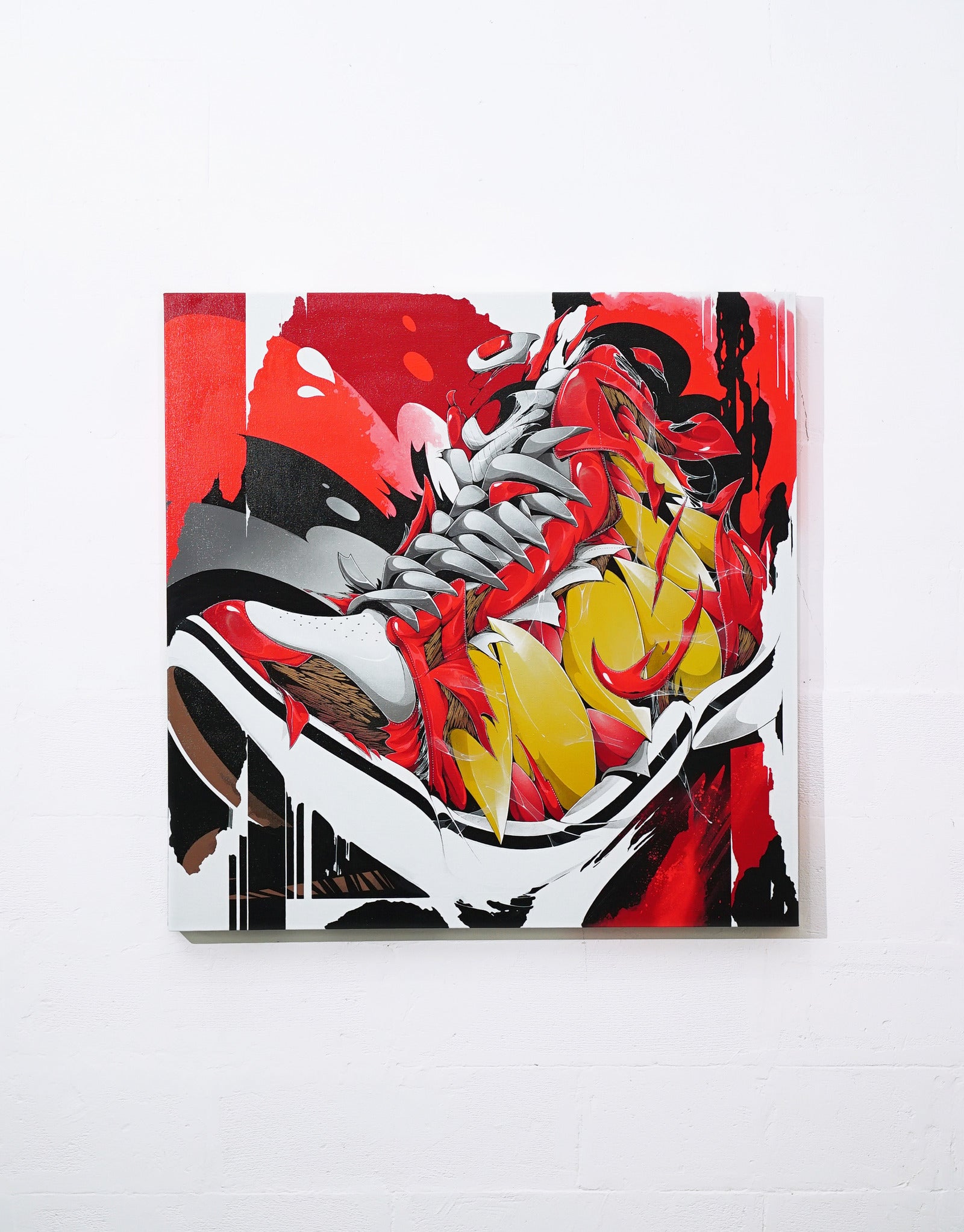 Red Carnage - Canvas Painting